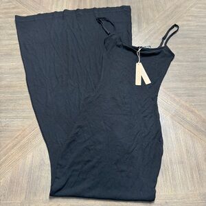 SKIMS Long Slip Dress XS NWT Onyx